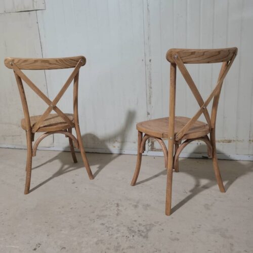 SALE: Crossback chair made of wood with wooden seat