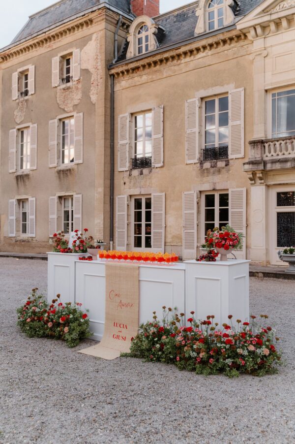 Mobile bar counter white rectangular 183x60x106cm - Image 3