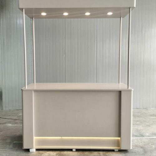 Market stall 180x80x250 cm in macchiato beige