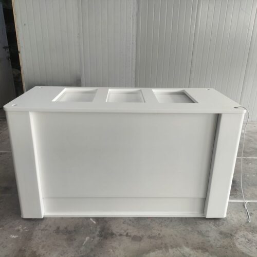 3-fach Chafing-Einsatz GN 1/1 für Marktstand in weiß