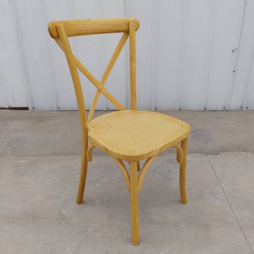 BUNDLE 160x Bright Wooden Crossback Chairs with Wooden Seat