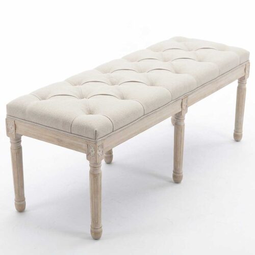 Louis Collection: Bank im washed look 120 x 40 x 50 cm