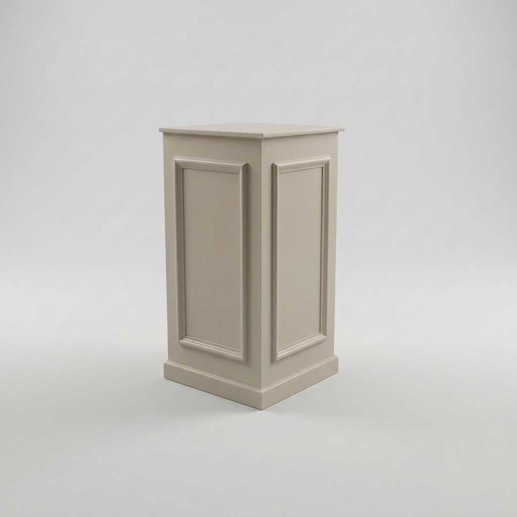 Mobile Bar-Säule Stage macchiato beige rechteckig 60x60x115cm