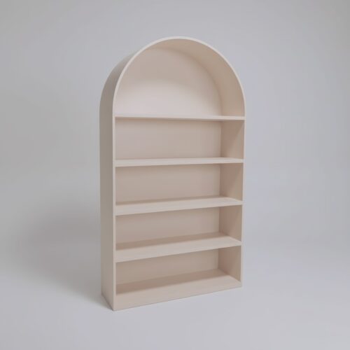 Bar Rückbuffet "round arch" für Gläser 120x210x42cm macchiato beige