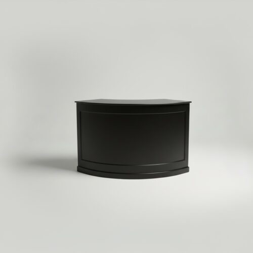 Mobile Bartheke schwarz 1/4 curved 171x76x106cm