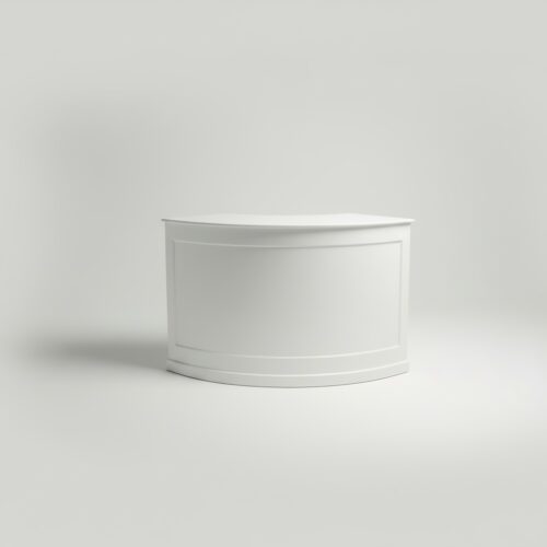 Mobile Bartheke weiß 1/4 curved 171x76x106cm