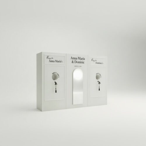 Ring the Bell Escort Wall / Champagne Wall in weiß 300x220cm