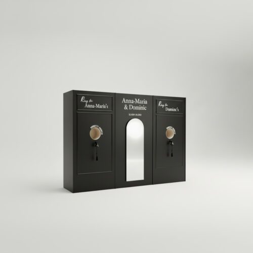 Ring the Bell Escort Wall / Champagne Wall in schwarz 300x220cm