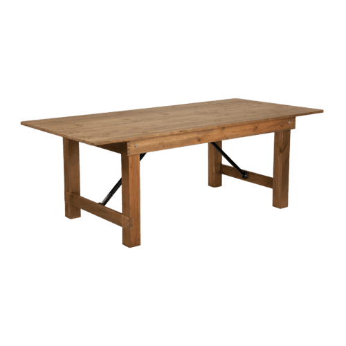 Wooden table: 200cm x 100cm