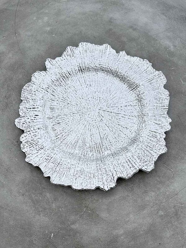 Platzteller "Glamour" in silber ⌀ 35,5cm