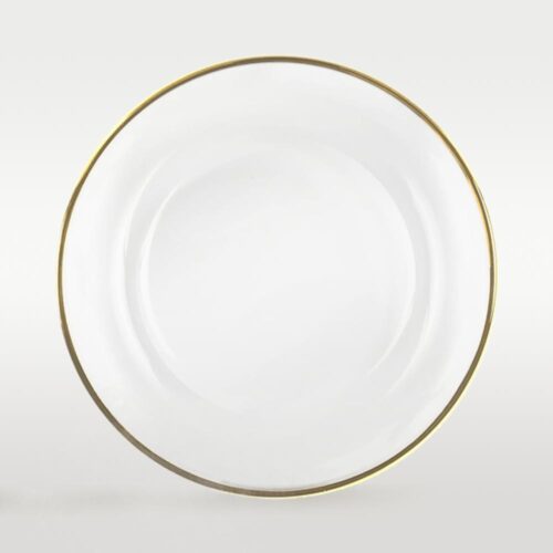 Platzteller aus Glas mit goldrand ⌀33cm