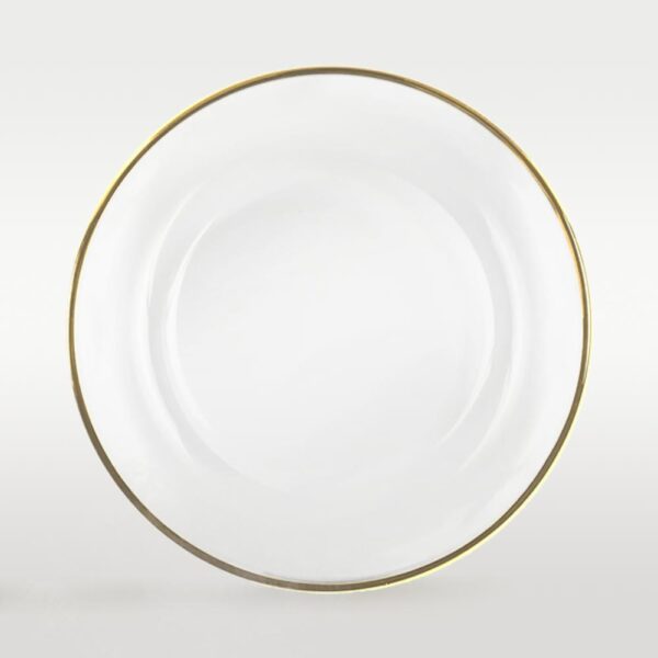 Platzteller aus Glas mit goldrand ⌀33cm