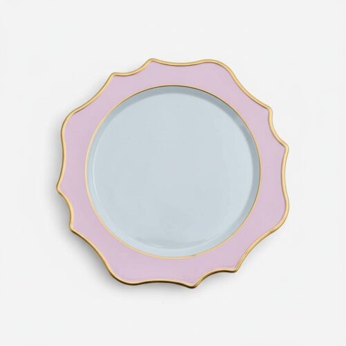 Platzteller "Sunflower Rose" mit goldrand ⌀ 34,5 cm