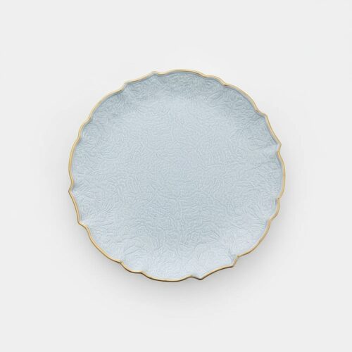 Platzteller "Simplify White" mit goldrand ⌀ 33cm