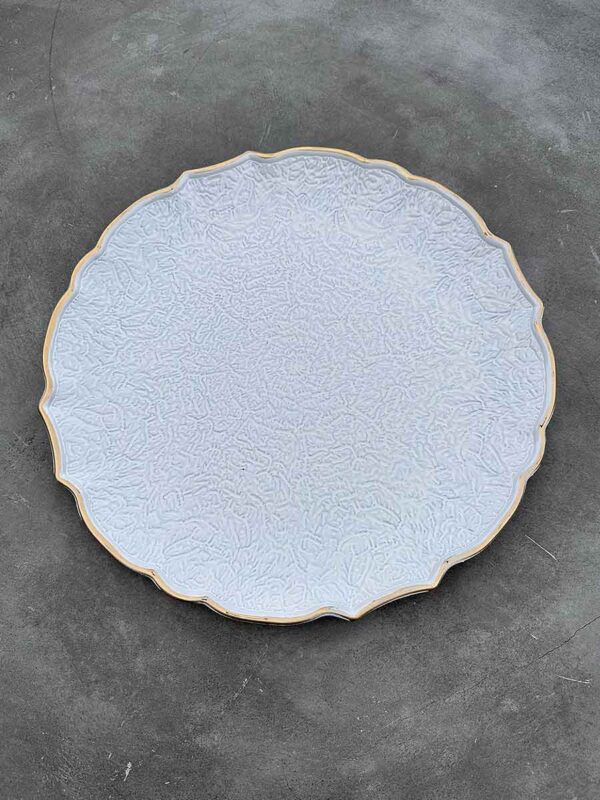 Platzteller "Simplify White" mit goldrand ⌀ 33cm