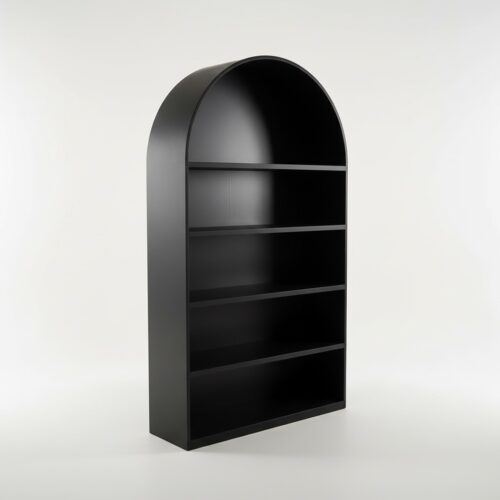Bar Rückbuffet "round arch" für Gläser 120x210x42cm schwarz