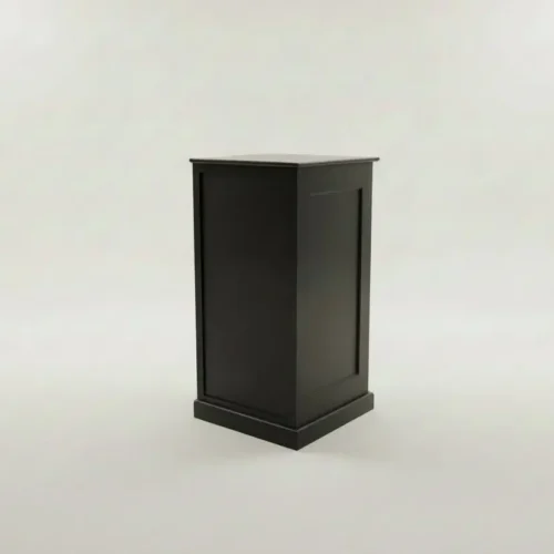 Mobile Bar-Säule Stage schwarz rechteckig 60x60x115cm